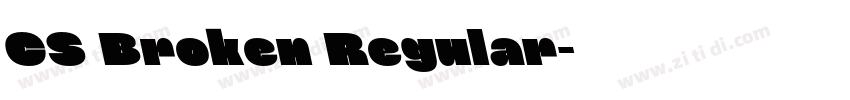 CS Broken Regular字体转换 CS Broken Regular字体转换